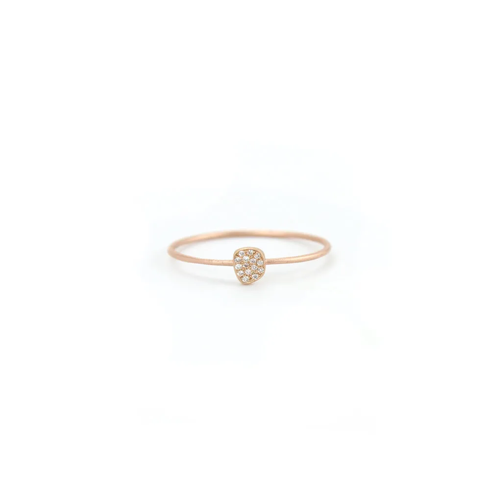pavé totem stacking rings
