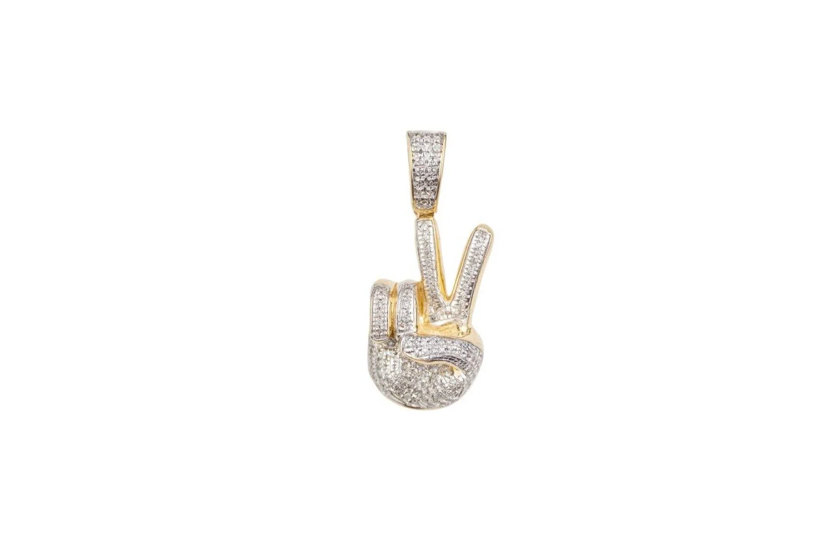 Peace Sign Diamond Pendant