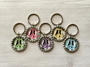 Peace Symbol Keychains