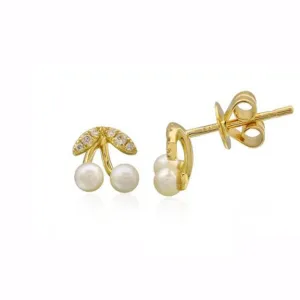 Pearl Cherry Studs