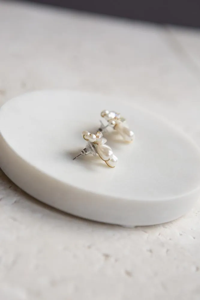 Pearl Flower Earrings