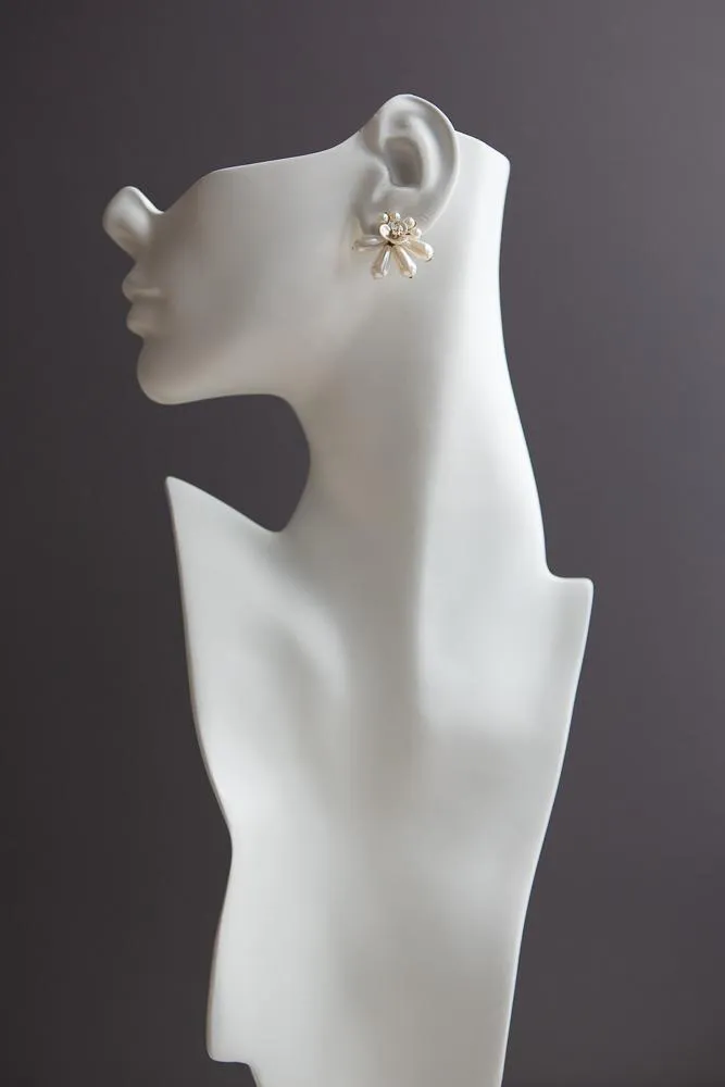 Pearl Flower Earrings