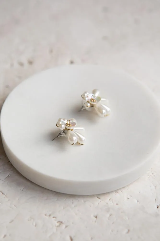 Pearl Flower Earrings