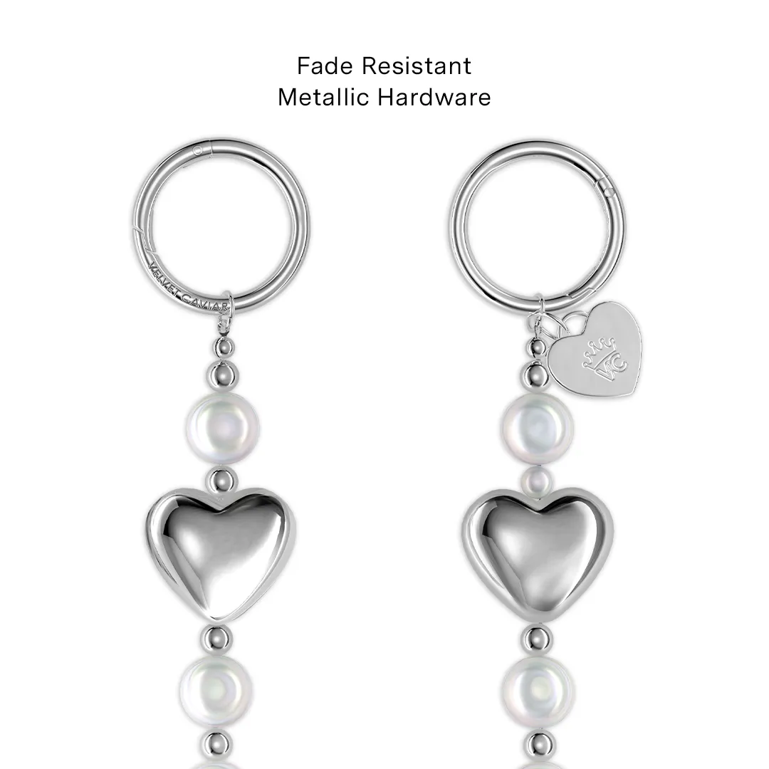 Pearl Heart Bag Chain