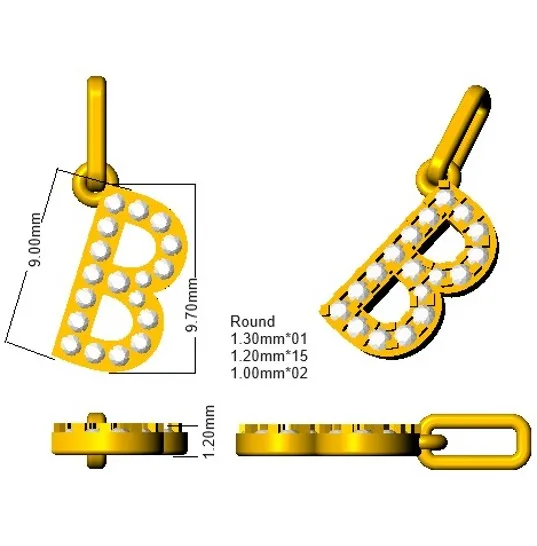 Pendants 18 KT Yellow Gold