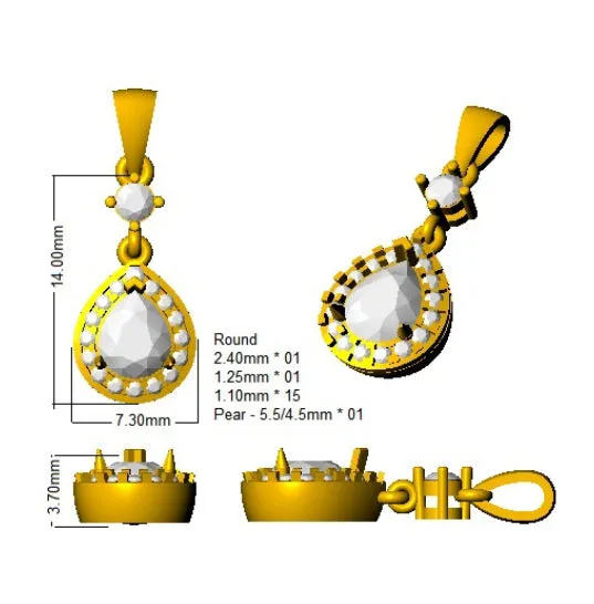 Pendants 9 KT Rose Gold