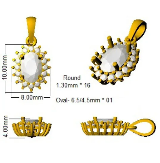 Pendants 9 KT Rose Gold
