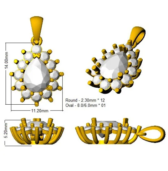 Pendants 950 Platinum