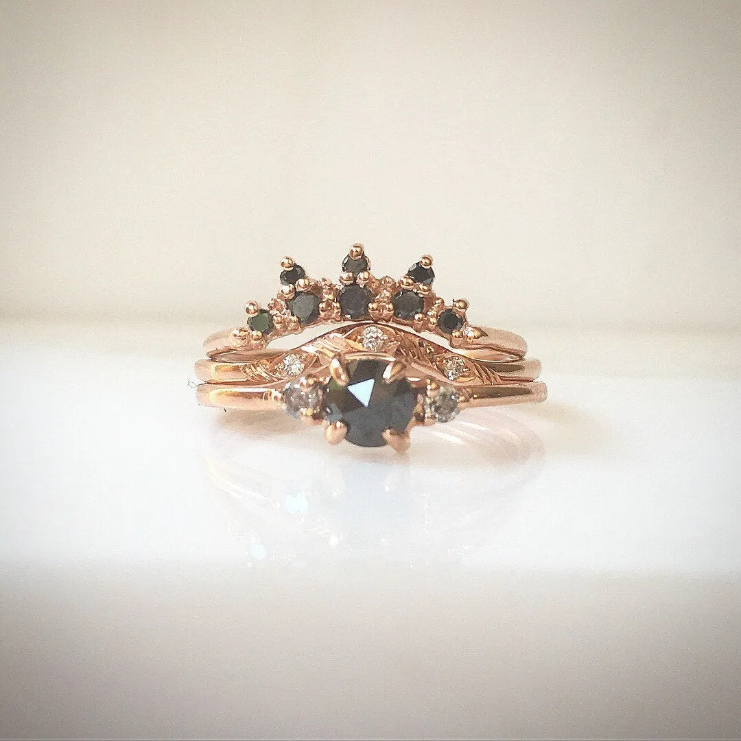 Penny Black Rosecut Diamond Ring