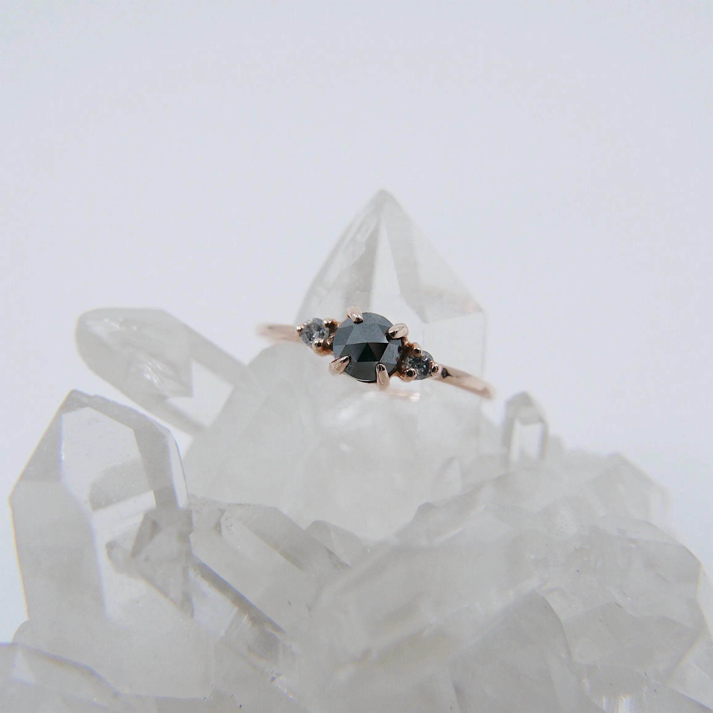 Penny Black Rosecut Diamond Ring