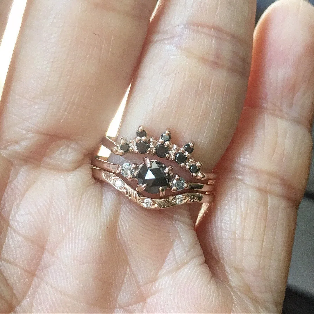 Penny Black Rosecut Diamond Ring