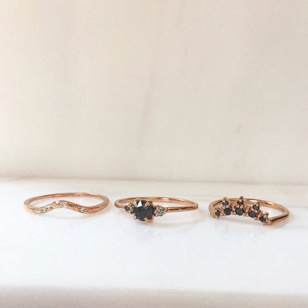 Penny Black Rosecut Diamond Ring