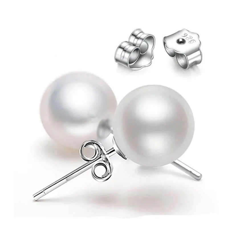 Personalised Jewelry Gift - You Are Beautiful Inside and Out Reminder - Sterling Silver Pearl Earrings
