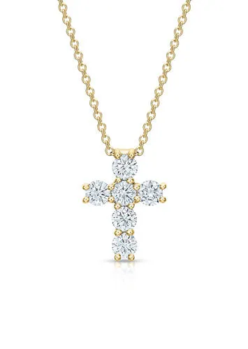 Petite Diamond Cross Pendant