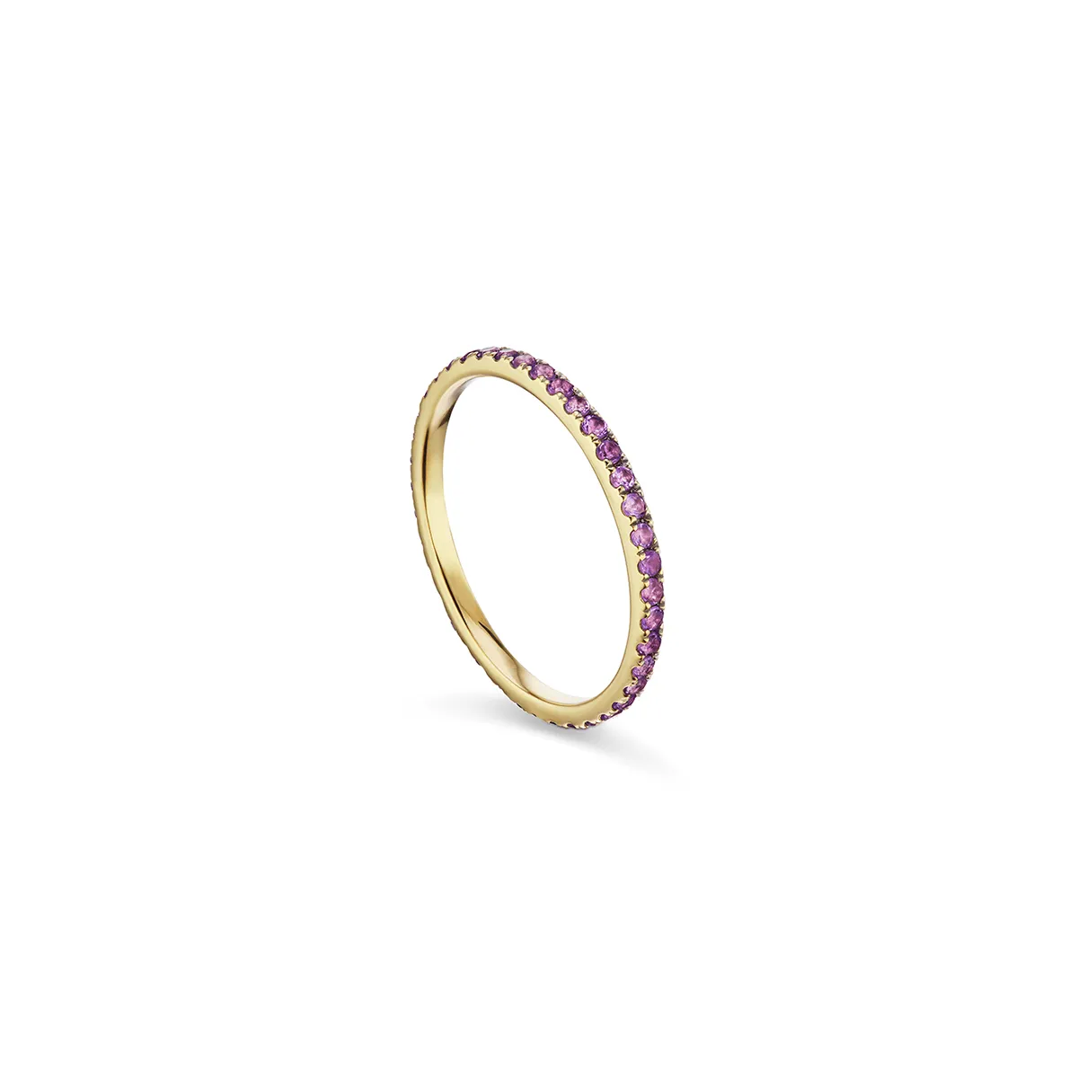 Petite Eternity Band in Purple Sapphire