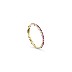 Petite Eternity Band in Purple Sapphire