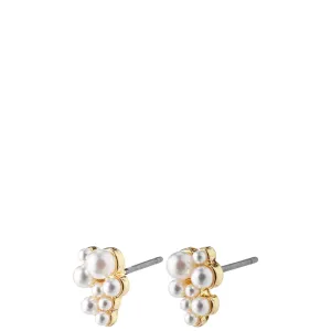 Pilgrim Relando Gold Pearl Stud Earrings