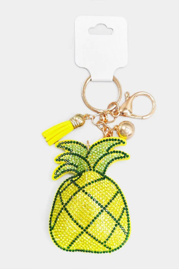 Pineapple Keychain Bag Charm