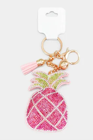 Pineapple Keychain Bag Charm
