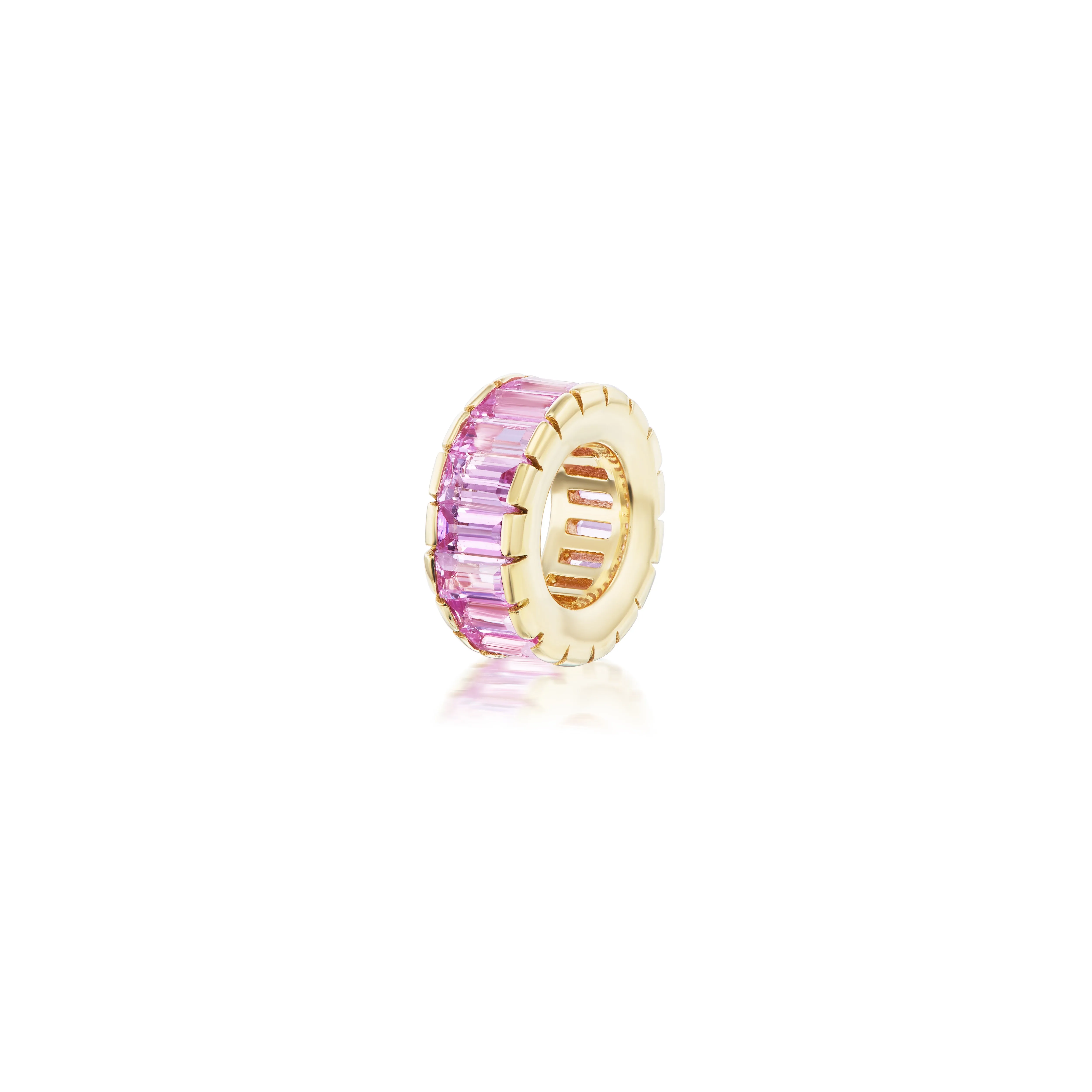 Pink Sapphire Rondelle Bead