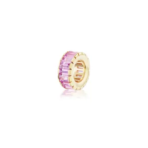 Pink Sapphire Rondelle Bead