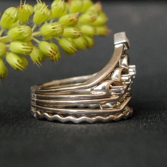 Place of Love 5 Stacking Rings with Venice Engagement Wedding Location Souvenier