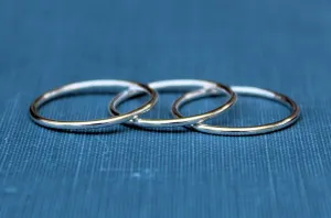 Plain Stacking Ring Sterling Silver or Gold-Filled