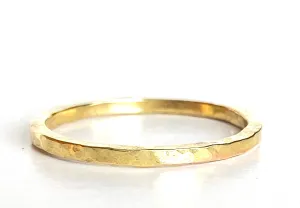 Planished Gold Stacker