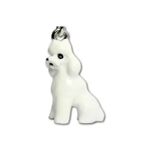 Poodle White - Key Chain
