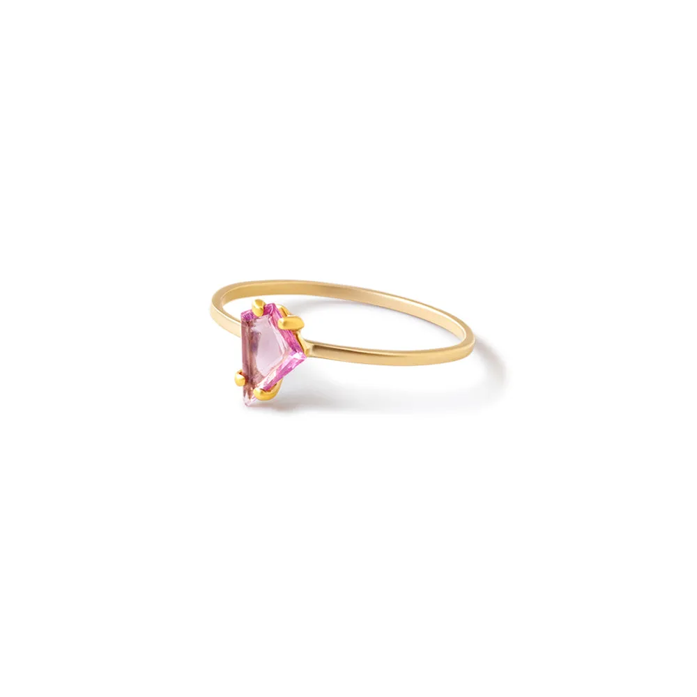 portrait-cut spinel stacking rings