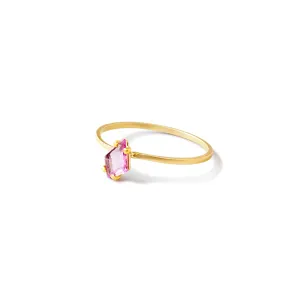 portrait-cut spinel stacking rings