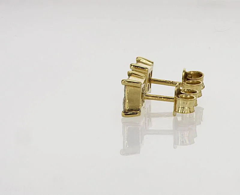 Princess Unisex Diamond Earrings