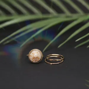 Puka Pimpin Textile Cone Ring