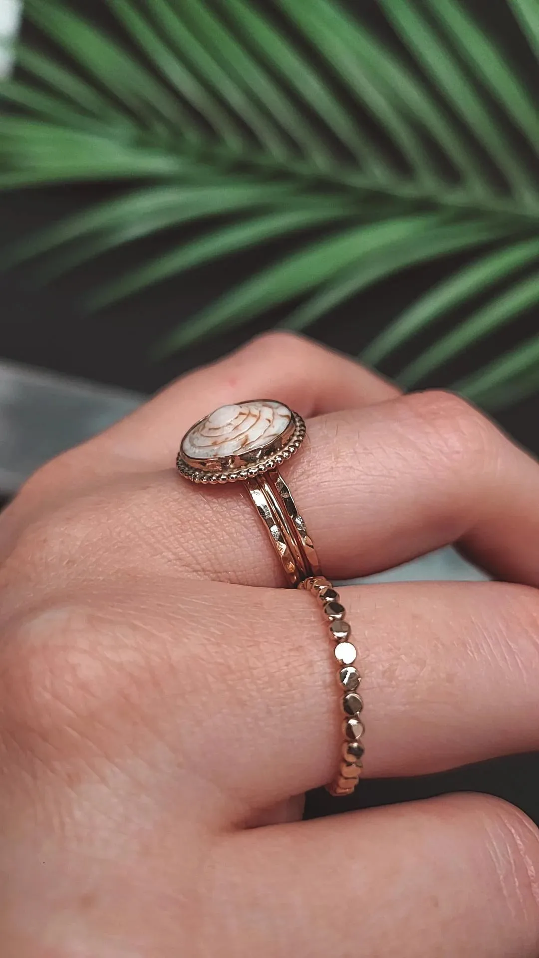 Puka Pimpin Textile Cone Ring