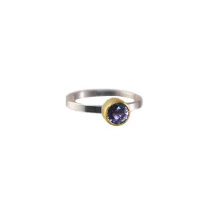 Purple Spinel Stacking Ring