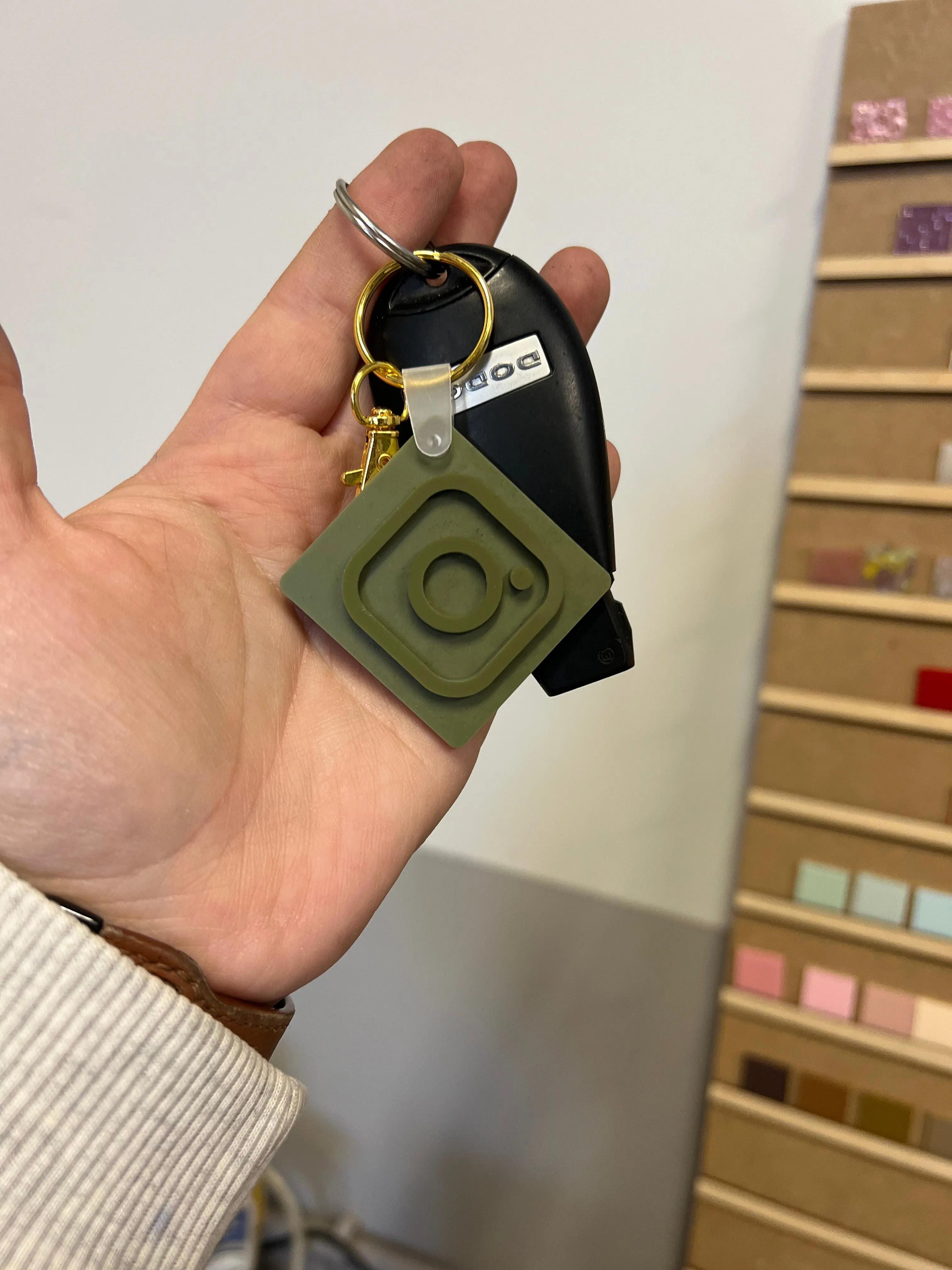 QR Code & Microchip Keychain