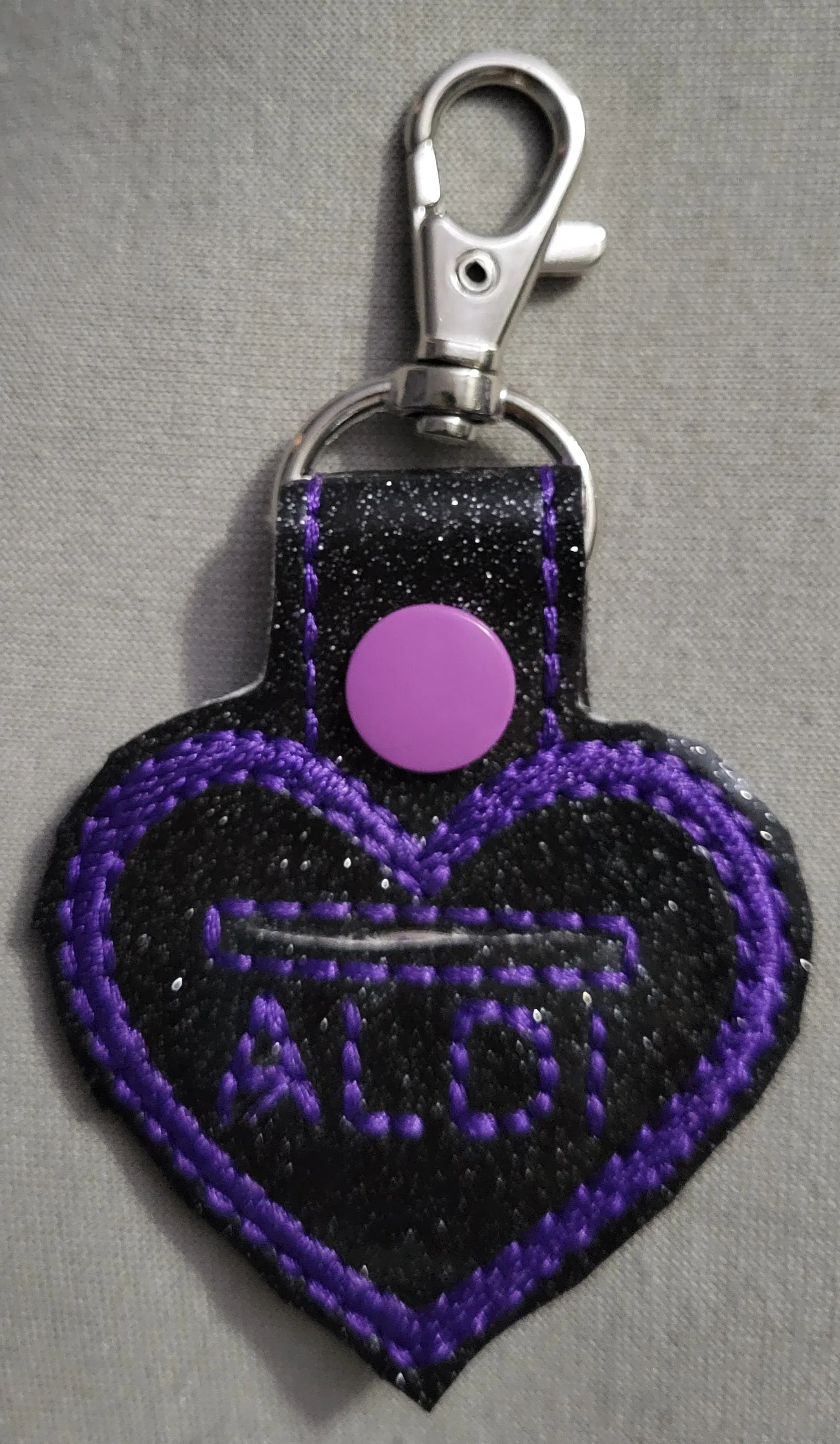 Quarter Keeper Heart Keychain for Grocery Store Cart