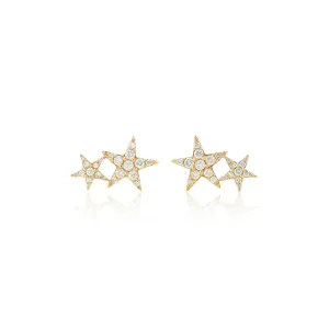 Rachel Reid Double Star Earrings