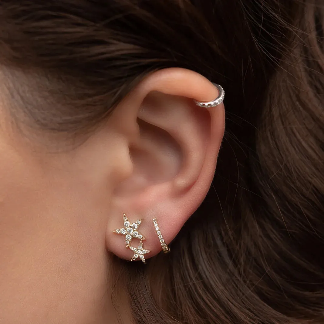 Rachel Reid Double Star Earrings