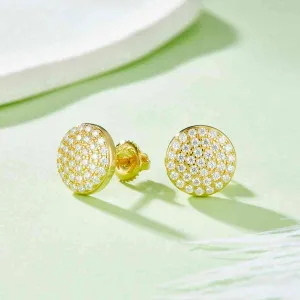 Radiant Moissanite Stud Earrings