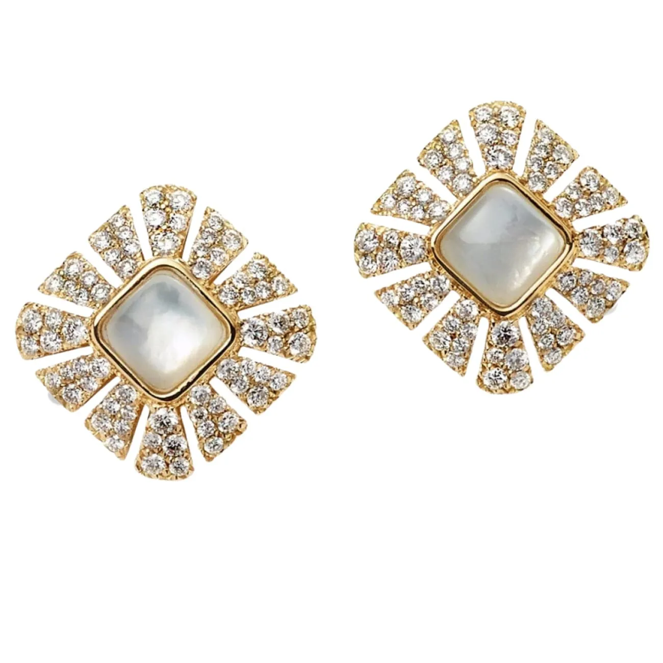 Raggi Diamonds And Mother Of Pearl 18K Yellow Gold