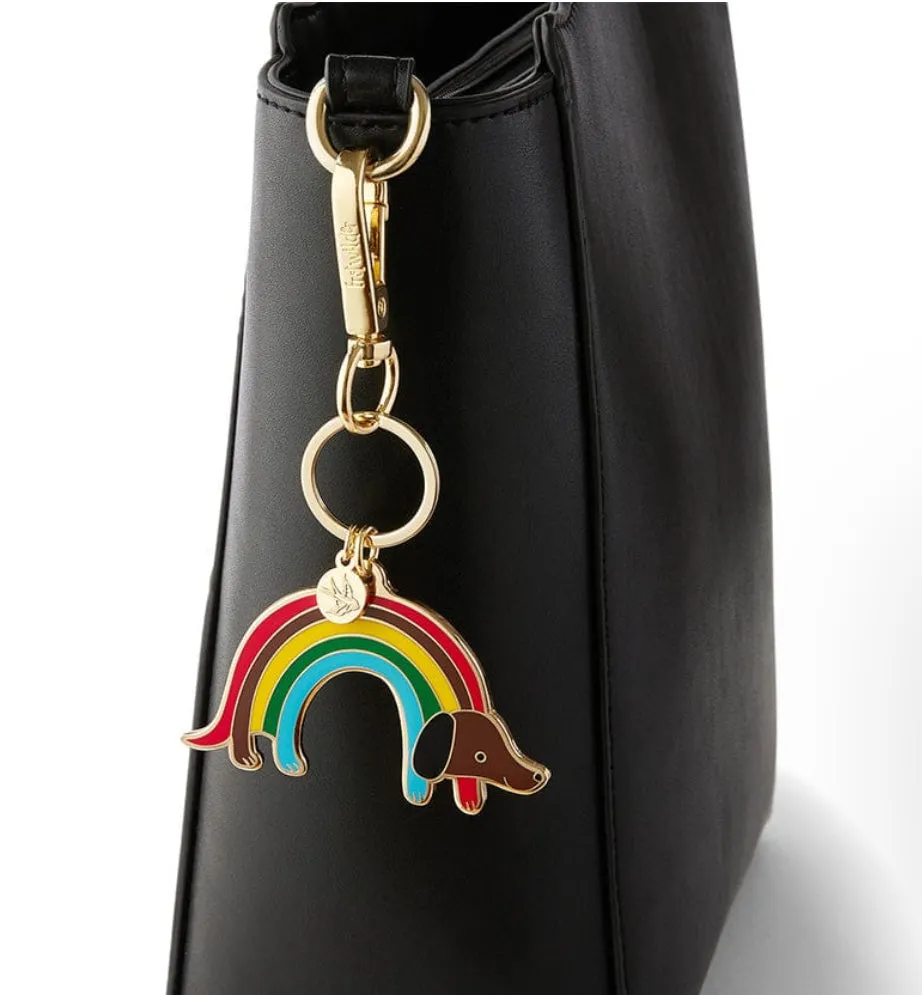 Rainbow Ruff Key Ring