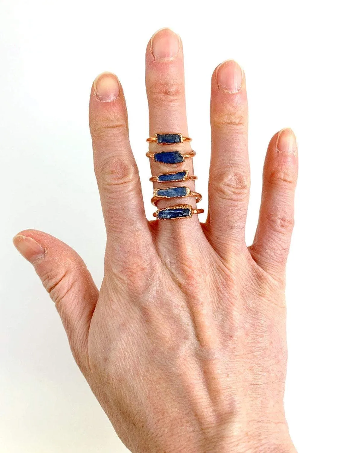 Raw Kyanite Blade Ring