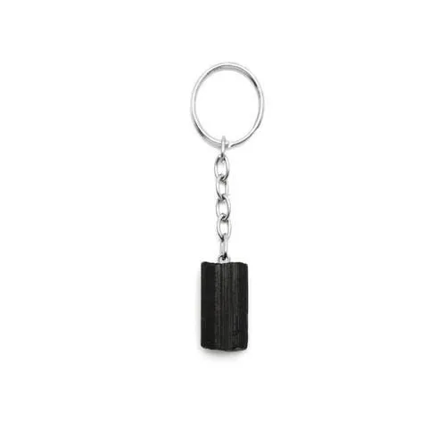 Raw Stone Crystal Keychain