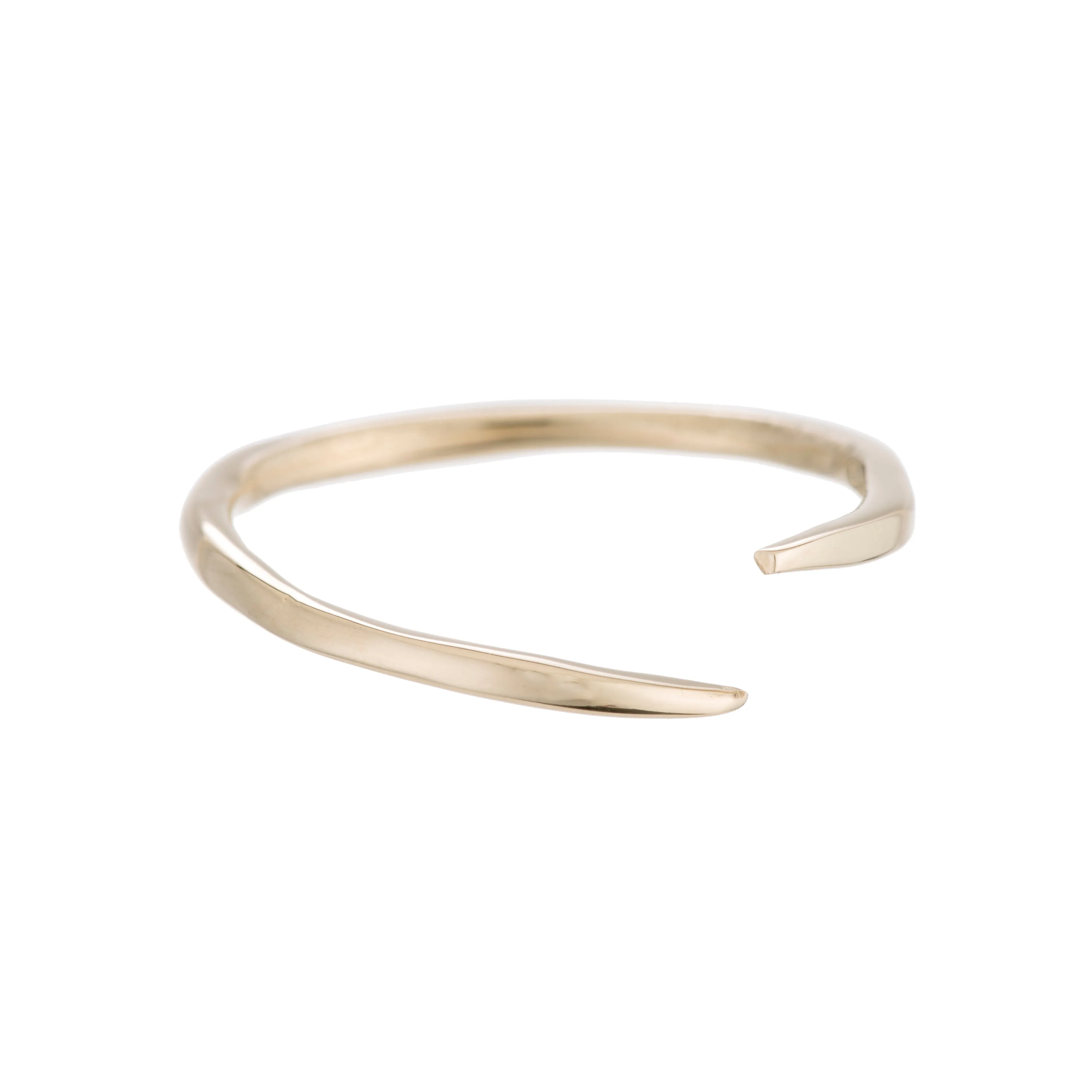 Raw Thin Snake Ring - Gold
