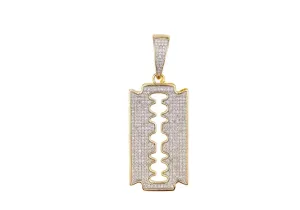 Razor 3D Diamond Pendant