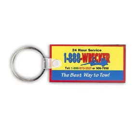 Rectangle Soft Squeezable Keytag