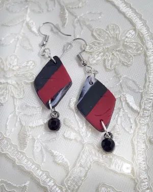 Red, White, and Black Small Diamond