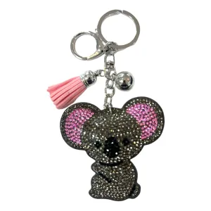 Rhinestone Koala Keychain