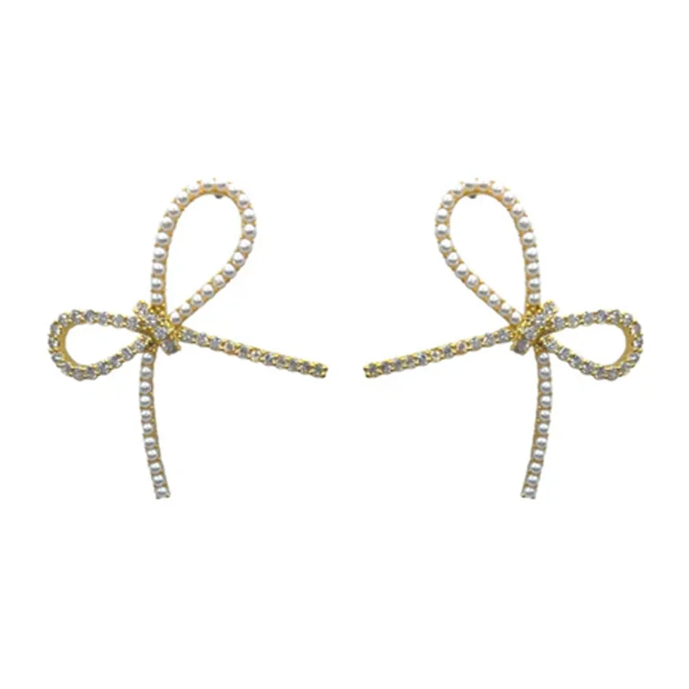 Ribbon Stud Earrings